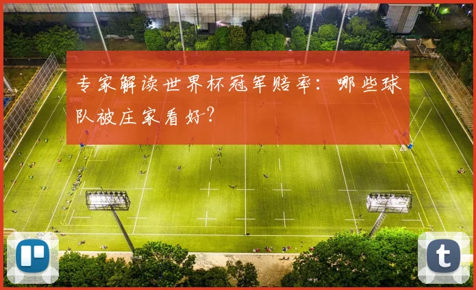 专家解读世界杯冠军赔率：哪些球队被庄家看好？