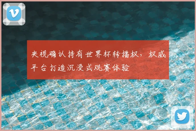 央视确认持有世界杯转播权，权威平台打造沉浸式观赛体验